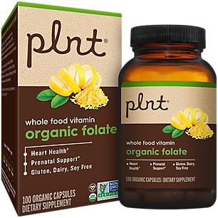 Felolasi Organik - Seluruh Food Prenatal Dukungan - 800mcg Acid Folic (100 Capsules)