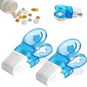 Portabel Pill Taker Household Gadgets, 2024 New Portable Pill Taker, Tidak ada Kontak Mudah untuk Mengambil Tablet Portable Dispenser, Pil Cutter Splitter untuk Yang Lain, Dimatikan, Arthritis Etc (2).