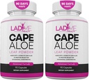 Laxatif Cape Aloe Herbal murni untuk Pelepasan Sembelit Gerakan Bowel Sehat Colon Cleanse & Detox Digabung untuk Perempuan oleh Ladyme 180 Capsules