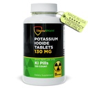 Potassium Iodide Tablet 130 mg 124; 120ct Iodium Tablet untuk Pameran Radiasi - Potarium Iodium Pills - YODO Naciente - KI Pil - Dibuat di USA - ThyroShield