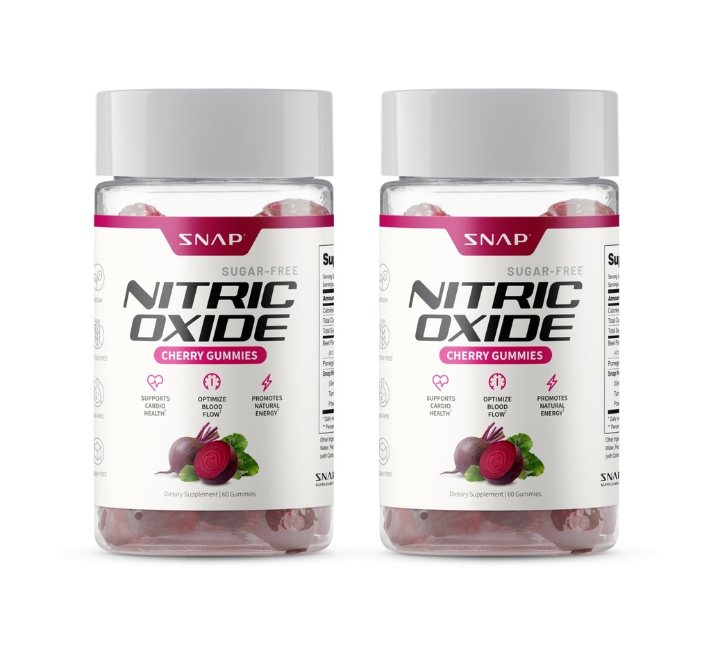 Suplemen BT Root Gummies, Nitric Oxide Suplement w / Organic Beets, Vitamin, Pomegranate & Antioksidants for Energy, Heart Health & Circulation, 60 Sugar Free Gummies, 2 Pack, Cherry