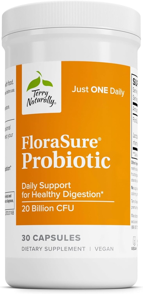 Probiotik Lersant FloraSure - Pencerna Digities untuk Bantuan Perkembangan Occasional & Bantuan Bantuan Gas