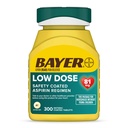 Bayer Aspirin Rendah Dose 81 mg, Hiburan Koated Tablet, Dokter Rekomendasi Second dari Penyakit Cardiovaskular, 300 Tablets Coated