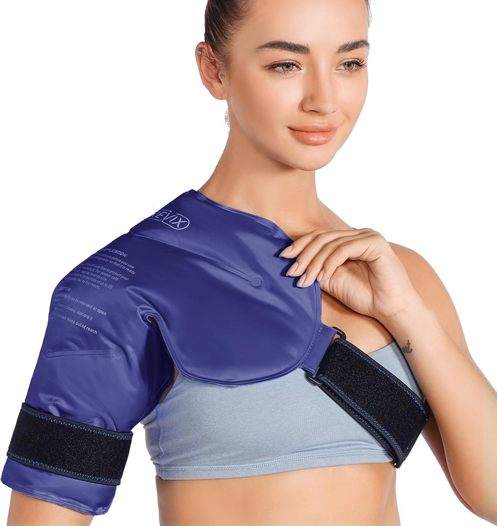 Plastik Es REVIX Pack Rotator Cuff Cold Therapy, Ice Packs for Injuries Reconable Gel for Shoulders Pain Relief, Bursitis and Swelling, Cold Compress Shoulder Ice Wrap