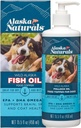 Alaska Suplemen Minyak Ikan Alaska yang Liar untuk Anjing Skin dan Coat dengan EPA DHA Omega 3 Fatty Acids Sustainable Food Topper 15.5 oz. Pompa