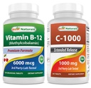 Terbaik Vitamin B12 6000 mcg & Vitamin C 1000 mg