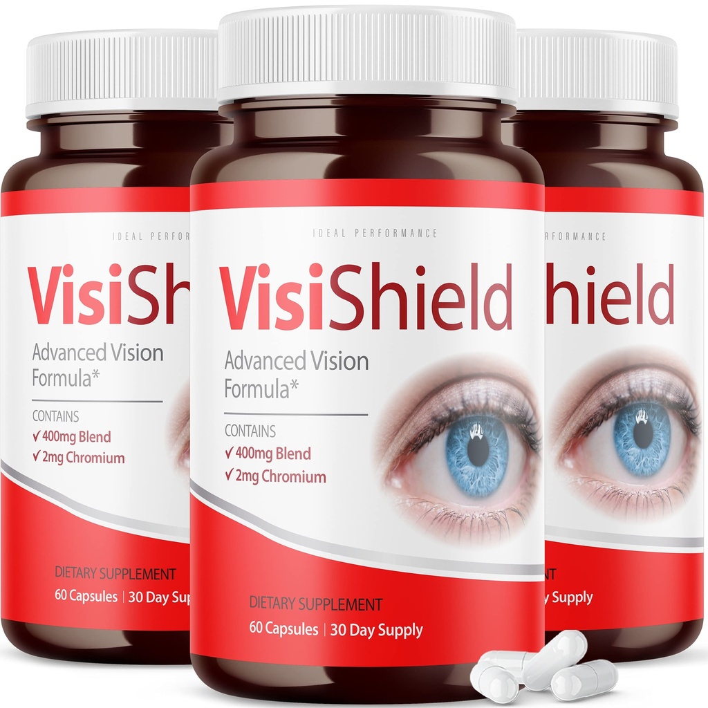 (3 Pack) Visishield Advanced Vision Formula untuk Tambahan Mata Pil Vitamin (180 Kapsul)