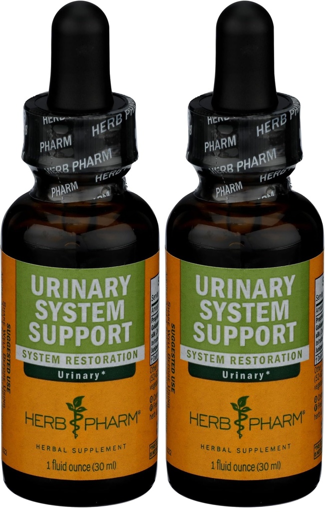 Herb Pharm Urinary System Dukung Liquid Herbal Formula, 1 Fl Oz (Paket 2)