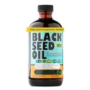 Black Seed Oil 8 Oz - Premium Nigella Sativa Cold- Menekan Turkish Black Cumin Oil - Kekuatan 3X Thymoquinone - Dukungan Alam - Super Food
