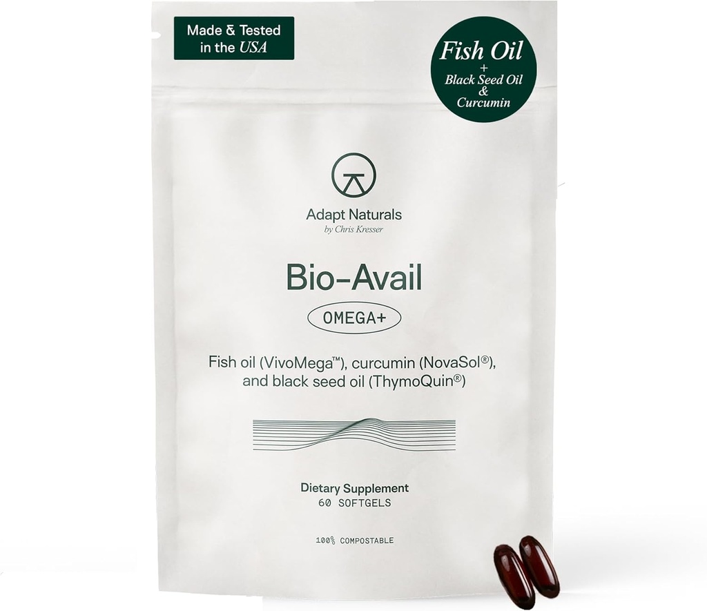 Tambahkan Tambahan Minyak Ikan Omega 3 Oil dengan Bioavailable Curcumin & Benih Hitam, 1500mg Fish Oil DHA Omega 3 Acids lemak untuk mendukung Joints, Muscles & Heart & 4; Unflamited - 30 Days Suppply