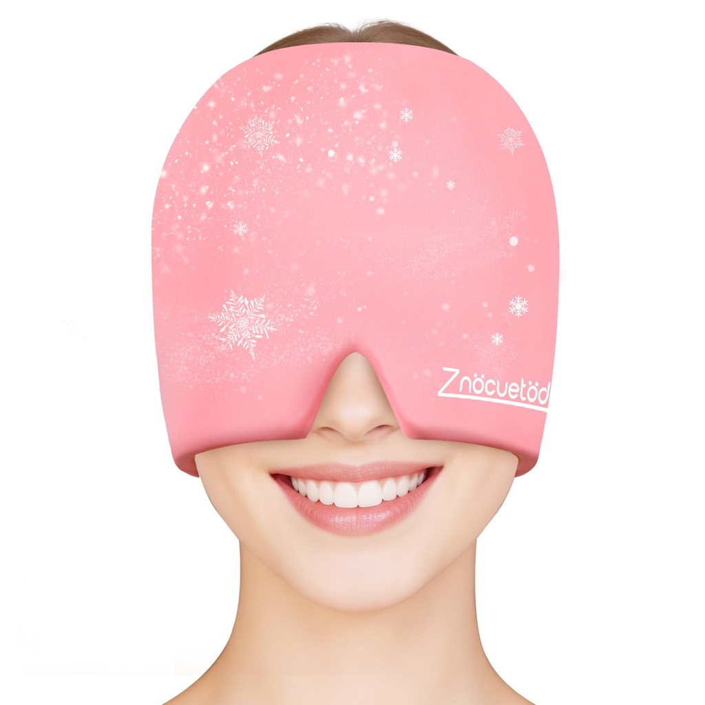 Es Full Heading Caps Cold Gel Ice Beanie Cold Cap Therapy Hot / Cold Compress for Sinus, Stress, Tension, Kepala Relief Pain, Perempuan
