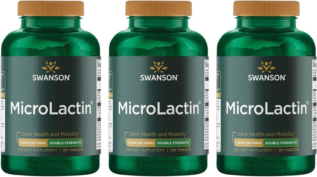 Swanson Microlactin Kekuatan Ganda 1000 Miligrams 120 Tab (3 Pack)