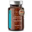 CLAV ® Zinc Bisglycinate 25mg - 180 Tablet (6 Bulan Supply) - Natural Chlated Zinc Supplement - Vegan Zinc Glycinate for Imune & Skin Dupport