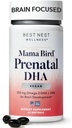 Terbaik Nest Wellness Mama Bird Vegan Prenatal DHA - Otak & Eye Dukungan untuk Bayi - Vegan Prenatal Suplemen dengan Algae DHA - Suplemen Nutres untuk Mom - 60 Softgels
