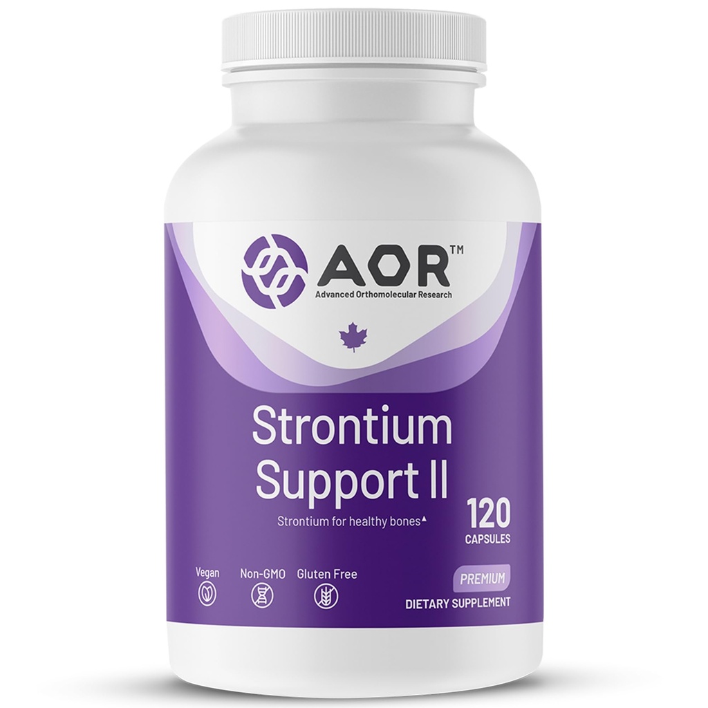 ATOR, Strontium Dukung II, Mineral Dukung untuk Bone Health, Vegan, Non- GMO (120 Caps)