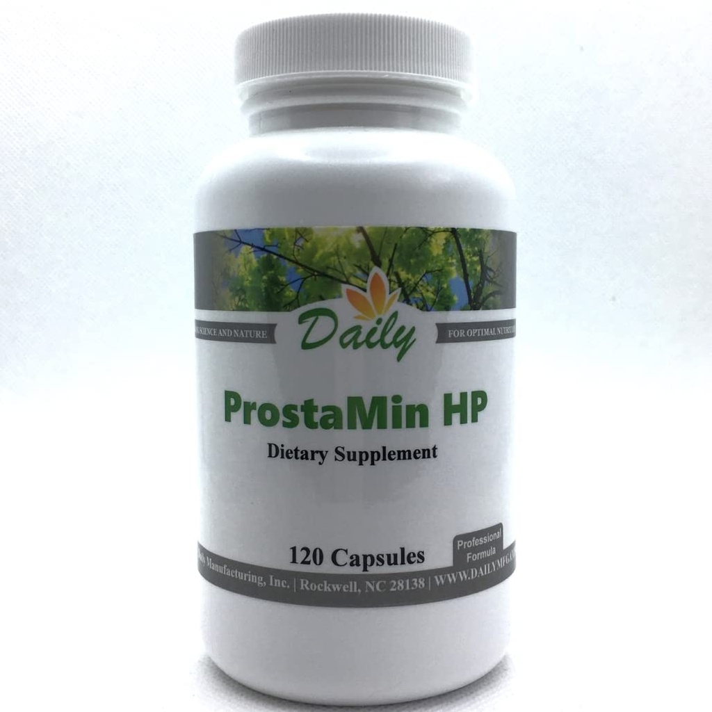 Daily Manufakturing ProstaMin HP ™ (Beta Sitosterol, Pygeum, Reishi Mushroom, Garlic Extract, Curcumin (dari Tumeric) & Zinc)