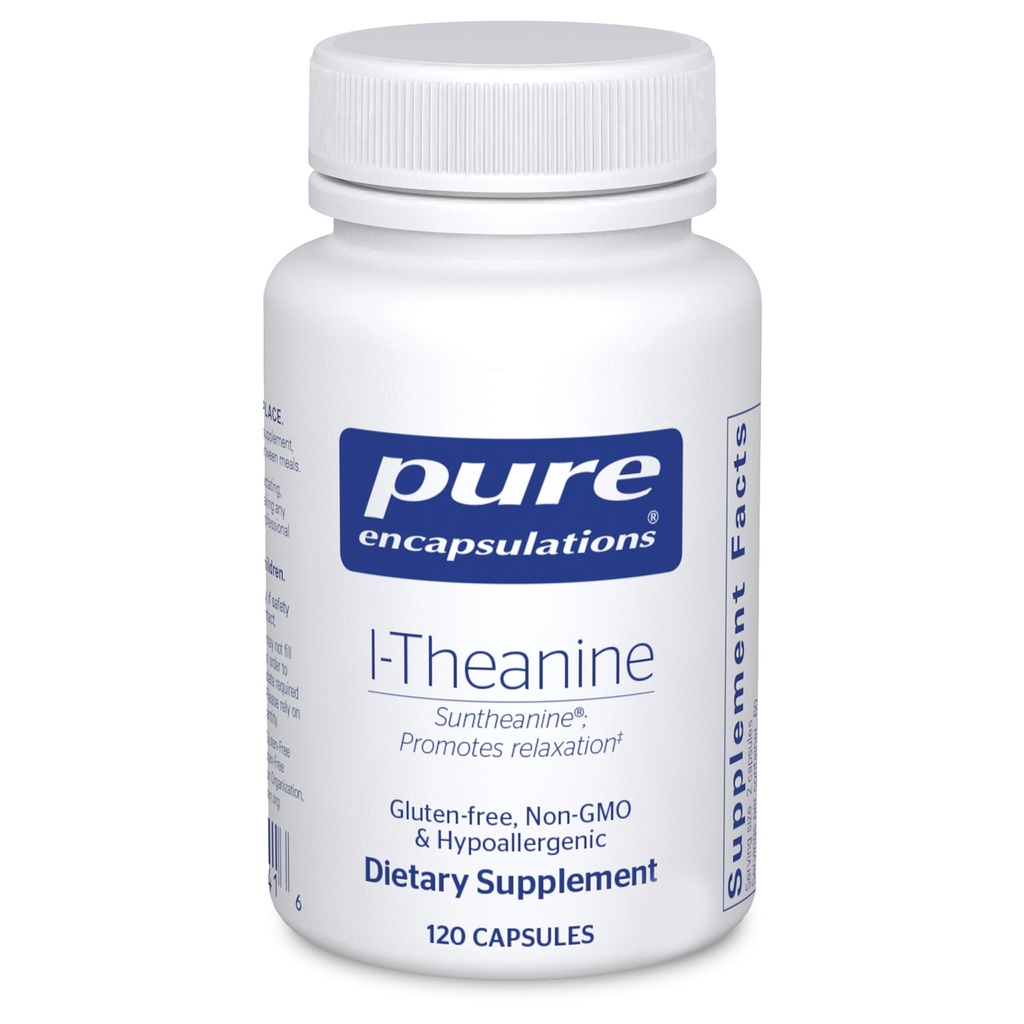 Penampakan Murni L- Theanine - Amino Acid Suplemen untuk Mendukung Relaksasi, Stress & Gugup Sistem - 120 Kapsul