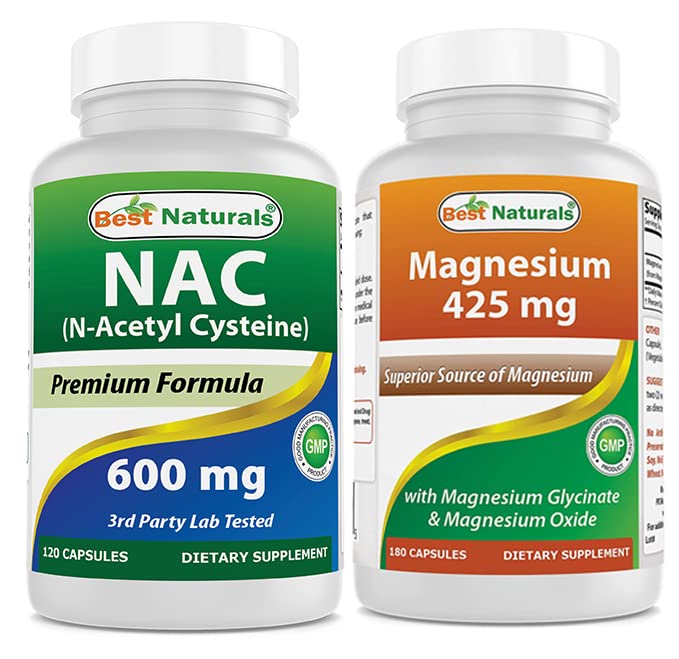Terbaik NAC 600 mg & Magnesium Glycinate 425 mg
