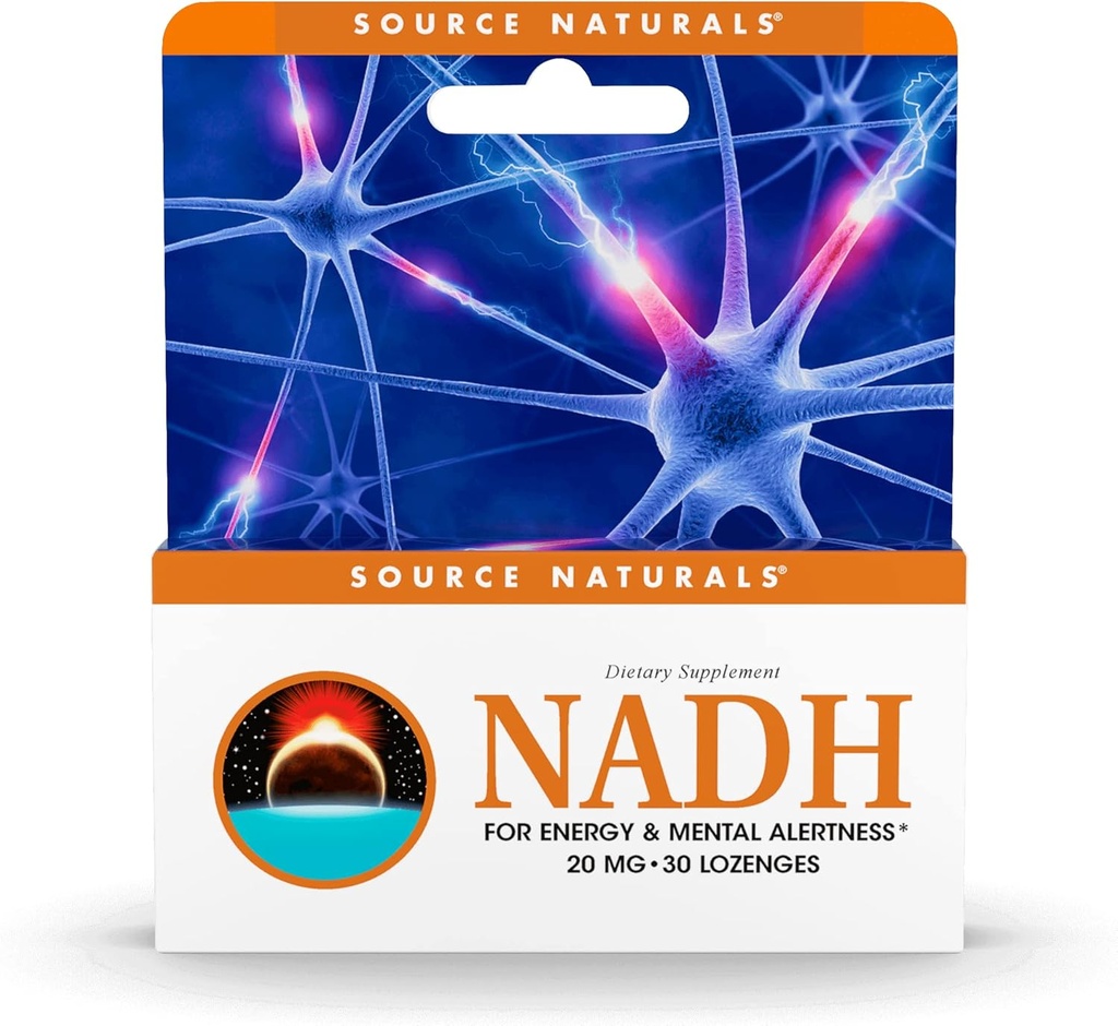Sumber NADH 20mg, Energi Boost dan Alertitas Mental * - 30 Lozenges