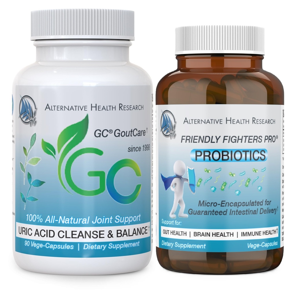 GC ® GooutCare dan Friendly Fighters ® Probiotic: Uric Acid Cleansing Paket dengan Mikroencapsulated Propoles