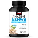 FORCE FacTOR Amazing Ashwa, KSM-66 Ashwagandha Suplemen untuk Stress Relief, Focus, Memory, Ammune Dukungan, dengan Vitamin, Mineral & Antioksidants, Cortisol Suplemen Perempuan, 120 Tablet