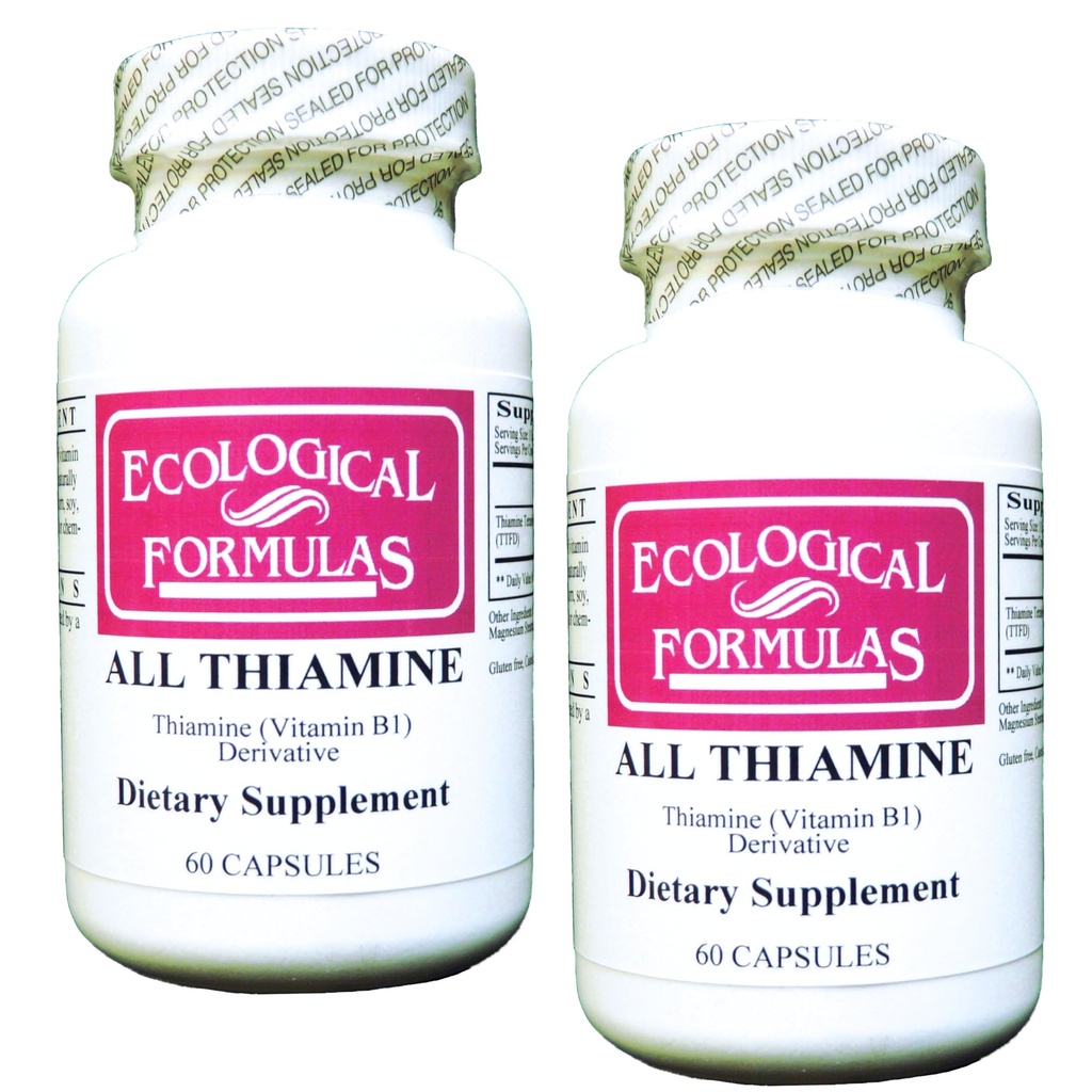 Formula Ekologi Semua Thiamine Vitamin B1 50 mg, 2 X 60 Capsules