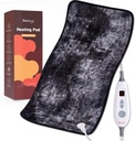 Bearhug XXL Electric Heated Pad 17 x33 "Double-Sided Fur Hate Pad, 6 Heat Levels, 2-Hour Auto- Off, Moist & Dry Heat Therapy for Back Pain Relief, Machine Washashable, ETL Disertifikasi
