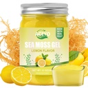 ACEYO (12 OZ) Irish Moss Gel Organic Raw Vegan Lemon Flavor 102 Vitamin dan Minestray Wild Harowed None-GMO Defense Booster Thyroid Digetsy Support