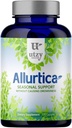 Suplemen Allurtica Allurtica; Herbal Suplemen dengan Quercetin dan Stinging Nettle £124; Dukungan Musim untuk Dewasa & Anak-anak 124; Non Drowsy 124; 120 Capsules