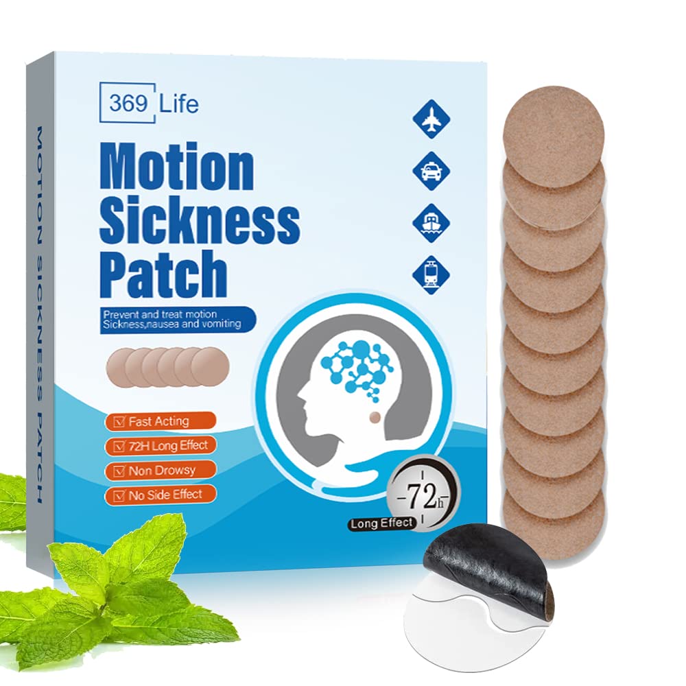 Motion Sickness Patch, Sea Sickness Patch for Cruise - Dewasa dan Anak-anak ((10 Cacah - Paket 1)))