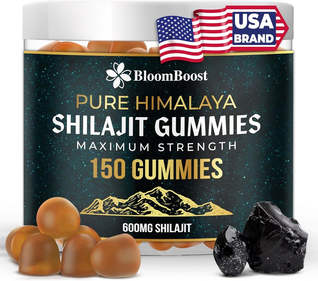 Shilajit for Men and Women - Shilajit Gummies - Shilajit Pure Himalaya 124; 600mg Shilajit, 150 Gummies (75 Pelayan)