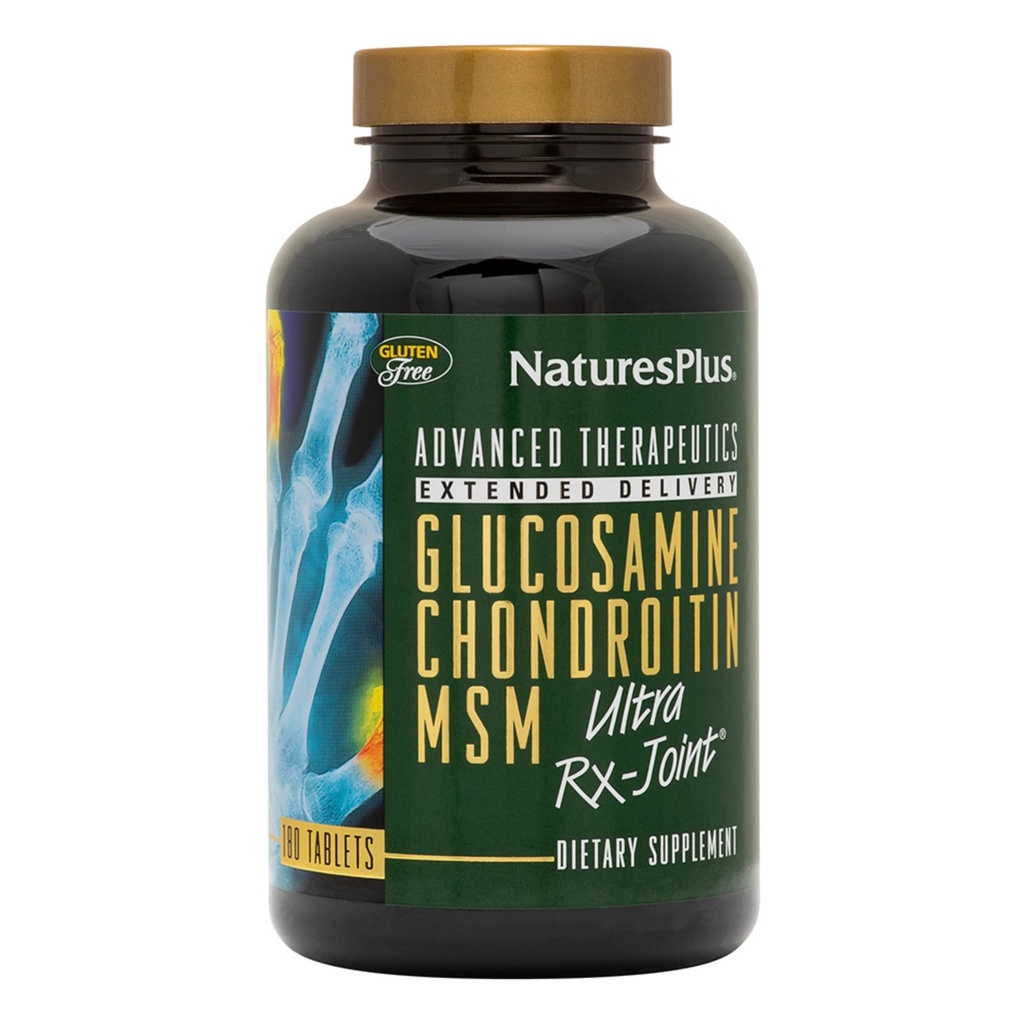NaturesPlus Ultra Rx-Joint - 180 Tablet, Paket 2 - Dukungan Fungsi Gabungan Sehat - dengan Glucosamin, Chondroitin & MSM - Gluten Bebas - 120 Total Pelayan
