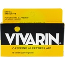 Vivarin, Caffeine Pill, Caffeine 200mg di setiap tablet, Aman dan Efektif Membantu Anda Tinggal Awake, Alertice Aid, Supplemen Energi, 16 Tablet - 1 Pack