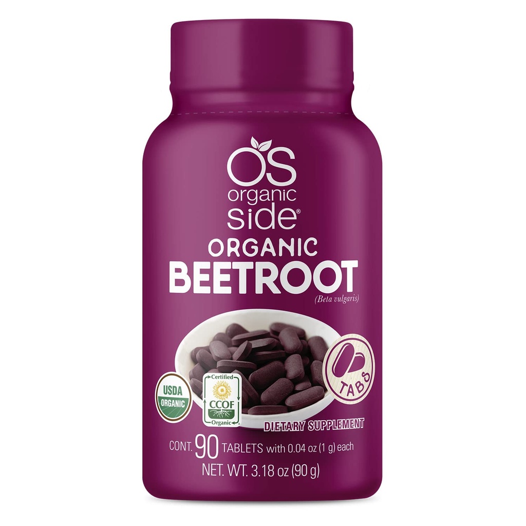 Beetroot Tablet 126; 100% Murni Organ 124; Sirkuit Boost & Energy 124; USDA Certifikasi 124; Non-GMO, Pembangkit 124; 90 Tablets Atlas 124; untuk Heart Health & Wellness