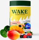 Wake Antioksidant Super Greens, Best Natural Powder Superfood, Spirulina & Chlorella, Vitamin B12, Non-GMO Vegan Drink, Juice & Smoothie Blend, Enzymes, Progories, Acai Berry & Camu