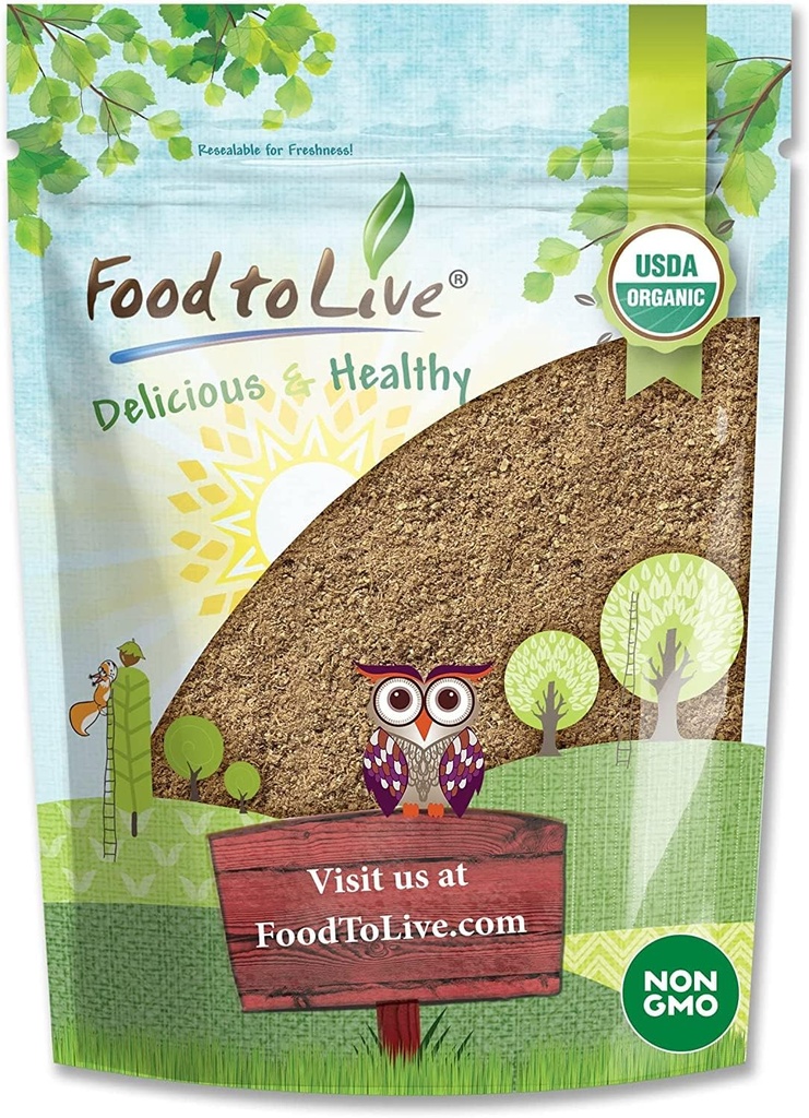 Food to Live Organic Psyllium Husk Powder, 2 Pounds - Non- GMO, Kosher, Ultra Fine, Unsweetened, Unflafeted, Rich in Fiber, Natural Food Thickener, Great for Baking, Raw, Bulk, Vegan, Keto Friendly