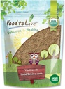 Food to Live Organic Psyllium Husk Powder, 2 Pounds - Non- GMO, Kosher, Ultra Fine, Unsweetened, Unflafeted, Rich in Fiber, Natural Food Thickener, Great for Baking, Raw, Bulk, Vegan, Keto Friendly