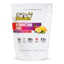 Ryno Power Hydration Fuel Electrolite Drink Mix 2lb (20 Pachelings) 'Fruit Punch' - Advanced Electrolte Formula + BCAA - Gluten Free - Substayed Energy and Muscle Recovery