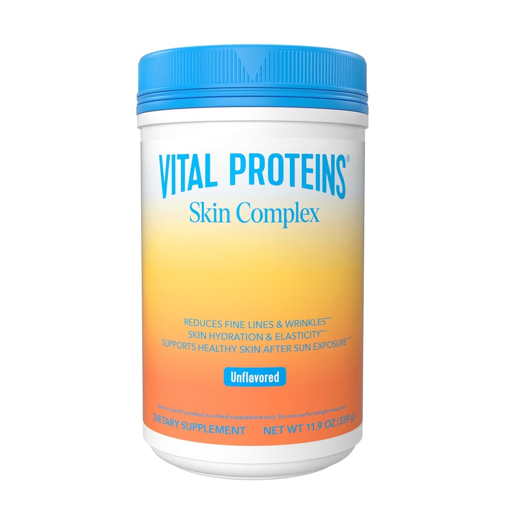 Protein Vital Collagen Peptides for Women - 20g Hydrolyzed Collagen, Vitamin C, Hyaluronic Acid, Reduce Fine Lines & Wrinks, Verisol & Holimel Bubuk