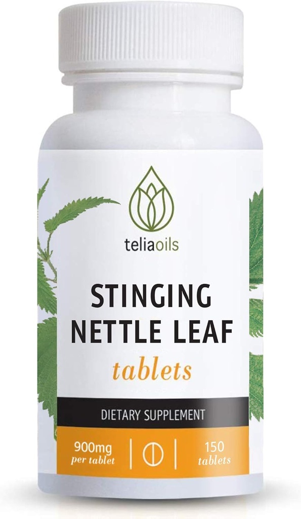 Telioils Nettle Leaf Capsules 900mg - Stinging Nettle Extract Tablets for Seasonal Relief, Imune & Respiratory Dukungan - 150 Vegan Capsules