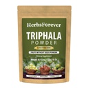 Herbsforever Triphala Churna Powder Tradisional Formasi Ayurvedic Mendukung Detoksifikasi dan Peremajaan Non GMO, Vegan 454 GMS