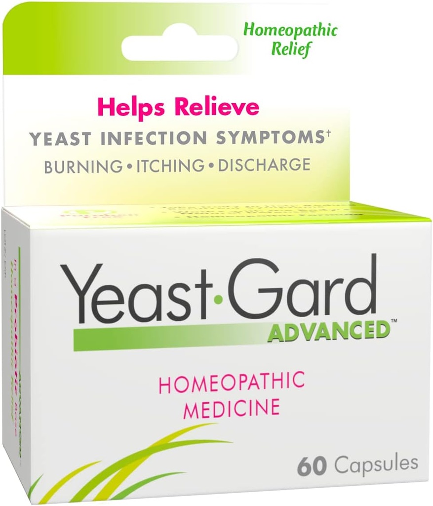 Yeasgard Advanced Homeopathic Remedy Capsules - 60 count Bottle