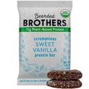 Protein Bars Organik Brothers, Vanilla (10 Pack) - 11g Tanaman berbasis Protein Gluin Bebas Vegan, Snack Tanpa Kesehatan GMO untuk Orang Dewasa Sumber Baik Fiber