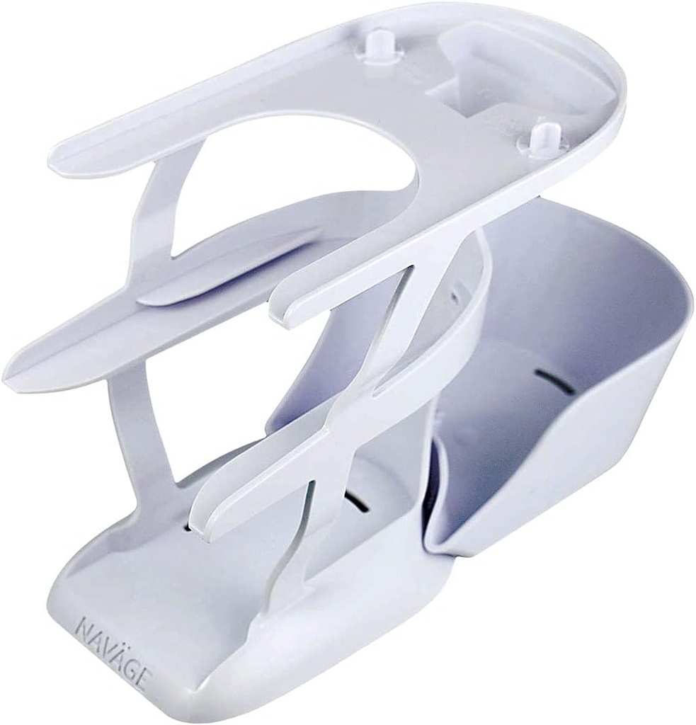 Caddy Navage Countertop - Penyimpanan Caddy Organizer untuk Sistem Irrigation Navage - 3- Tier Nose Cleaning Organizer dengan Detaclinous Tray - Plastic Caddy Only-Nasal Care Accessories