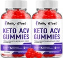 (2 Pack) Belly Blast Keto ACV Gummies - Advanced Formula Belly Blast Keto Atlet Keto Plus ACV Cummies Apple Cider Vinegar, Weight Management, BellyBlast ACV Diet Suppplemen Men (120 Gummies)