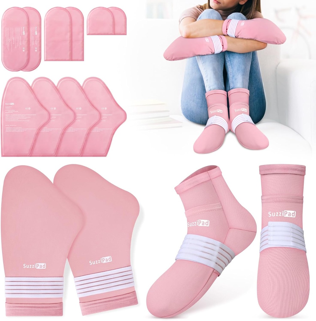 SuzziPad Cold Therapy Socks dan Sarung tangan untuk Kemoterapi, Kemo Harus Memiliki untuk Perempuan dan Manusia, Ideal untuk Tangan dan Kaki Kokoh Ketidaknyamanan, S / M