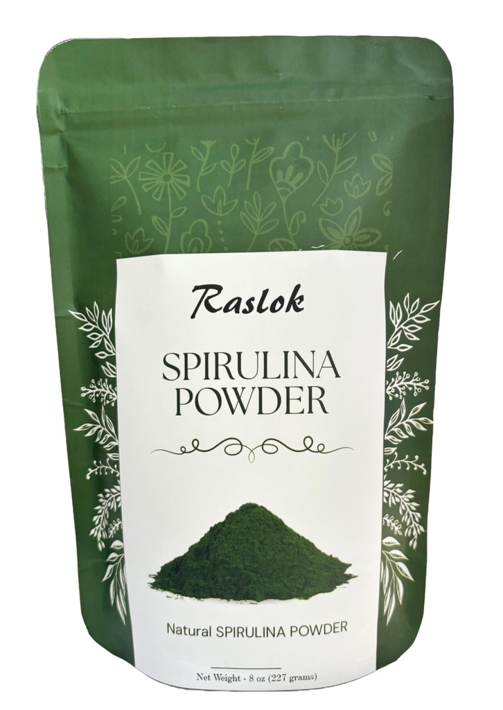 Spirulina Powder murni 124; Dukungan kekebalan dan Antioksidan 124; Tidak ada Filler & Non- GMO, Kaya di Vegan Protein (8 Oz)