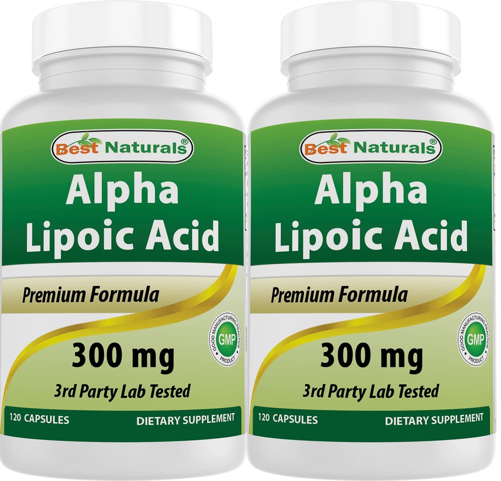 Terbaik Acid Alpha Lipoic 300 mg 120 Capsules (120 Cacah (Paket 2))