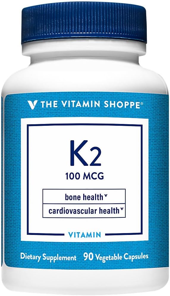 Vitamin Shoppe Vitamin K2-100 MCG (90 Vegetarian Capsules)