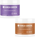 Amla Powder & Green Tea Superfood Suffood Suplement with Elderberry & Labu Spice, Organik, Vegan, 30 Servis